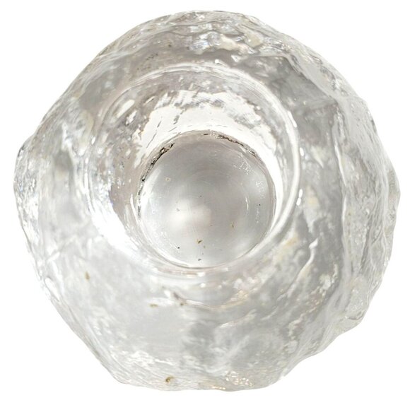 Vintage 1973 Kosta Boda Snowball Votive Tealight Holder Clear Scandinavian Glass - Picture 5 of 8
